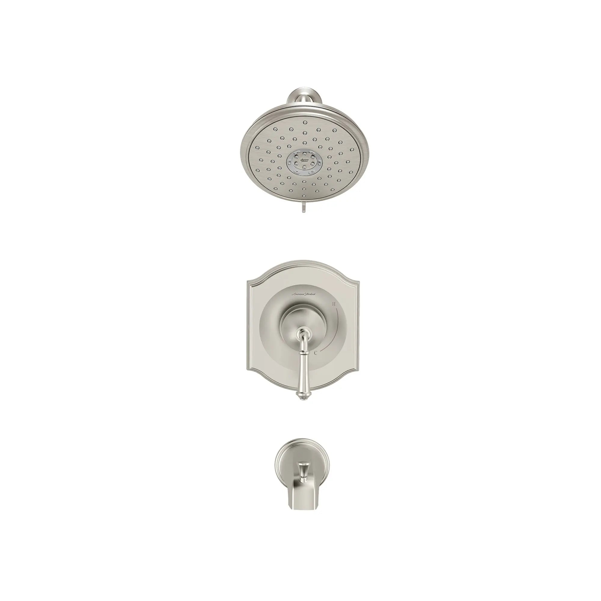 Portsmouth 1.8 GPM Tub and Shower Trim Kit with Water-Saving Showerhead and Double Ceramic Pressure Balance Cartridge with Lever Handle — thumbnail 2